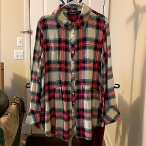 Tolani Long Sleeve Button Down Shirt -size Large